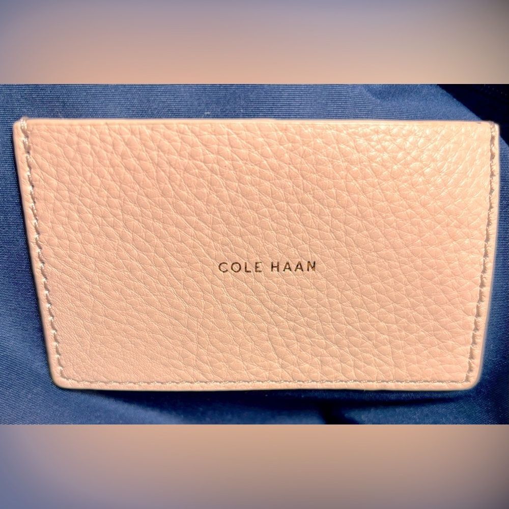 040-Cole Haan Peach Pebbled Leather Shoulder bag - Picture 12 of 12